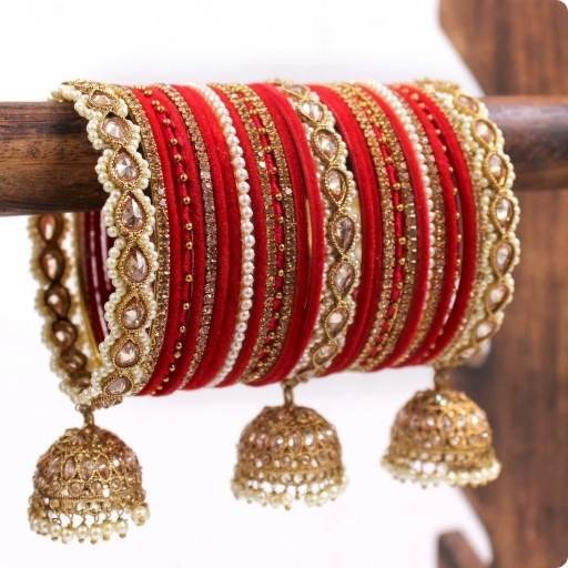 Fancy Bangles Red velvet